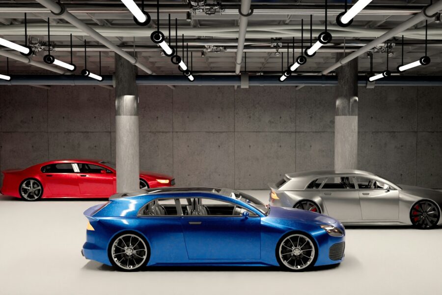luxury car condo parking